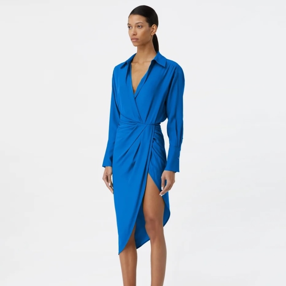 NEW GAUGE81 asymmetric wrap dress XXS